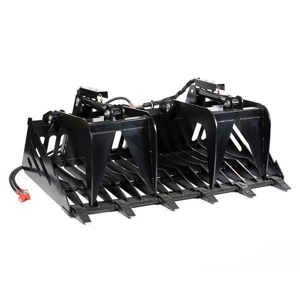 72" Skeleton Rock Bucket Grapple Rake with Teeth
